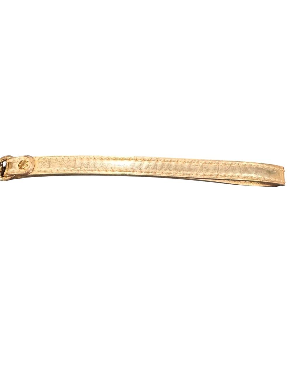 Michael Kors Metallic Gold MK Logo Wristlet Clutch - Picture 4 of 6